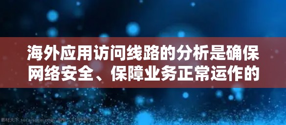 海外应用访问线路的分析是确保网络安全、保障业务正常运作的重要环节。以下是对海外应用访问线路分析的详细总结，涵盖关键方面
