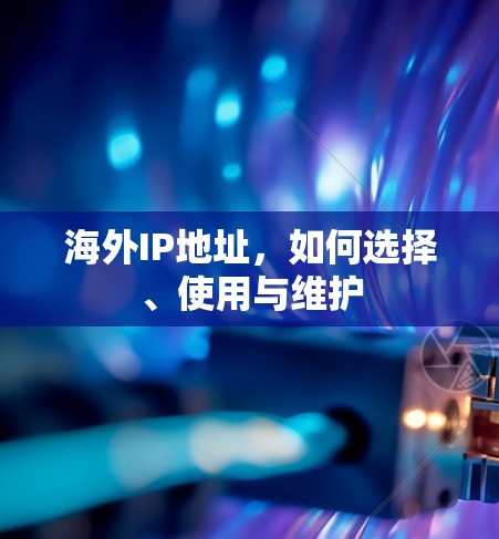 海外IP地址，如何选择、使用与维护