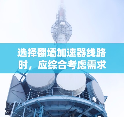 选择翻墙加速器线路时，应综合考虑需求、网络结构、配置复杂度、价格等多方面因素。以下是一个结构化的选择建议