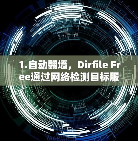1.自动翻墙，Dirfile Free通过网络检测目标服务器，自动完成翻墙操作，无需手动输入