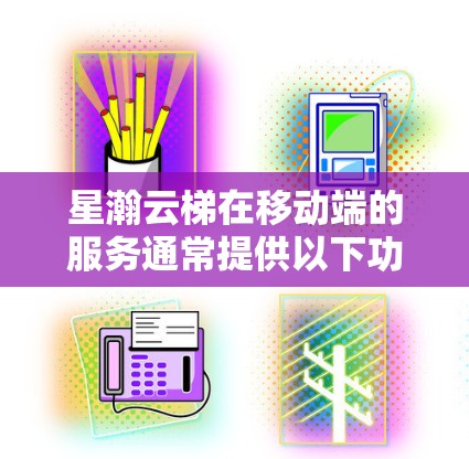 星瀚云梯在移动端的服务通常提供以下功能